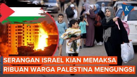 Israel Terus Bombardir Gaza, Ribuan Warga Palestina Mengungsi dari Pusat Jalur Gaza