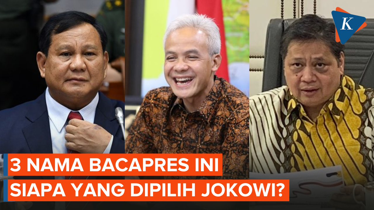 Jokowi di Antara 3 Pilihan Bacapres: Ganjar, Prabowo, atau Airlangga?