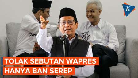 Mahfud MD Tak Setuju jika Sebutan Wapres Hanya Jadi Ban Serep