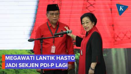 Hasto Resmi Jadi Sekjen PDI-P Lagi Usai Dilantik Megawati