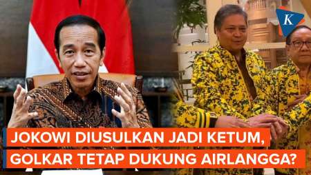 Dukungan ke Airlangga Mengalir di Tengah Isu Jokowi Diusulkan Jadi Ketum Golkar