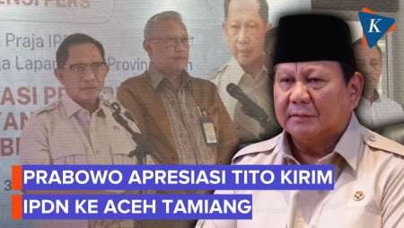 Prabowo Apresiasi Pengiriman Praja IPDN Ke Aceh Tamiang