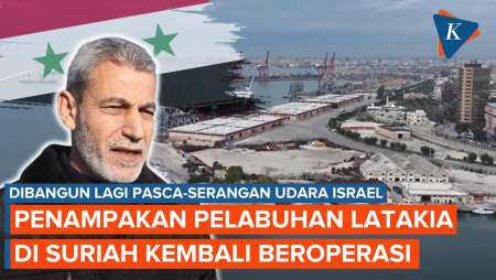 Penampakan Pelabuhan Latakia di Suriah Pasca-serangan Udara Israel