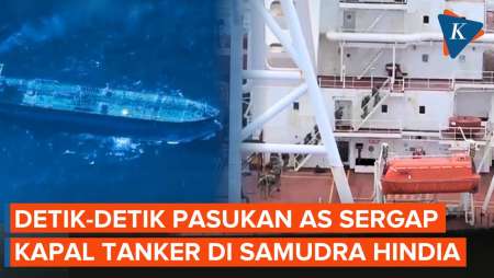 Detik-detik Pasukan AS Sergap Kapal Tanker Yang Kabur Dari Blokade Di Venezuela
