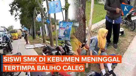 Siswi SMK Meninggal di Kebumen Tertimpa Baliho Caleg DPR RI