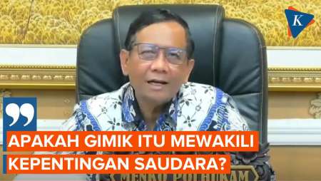 Ramai soal Gimik Politik di Pilpres 2024, Ini Tanggapan Mahfud MD