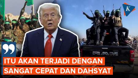 Trump Ancam Basmi Hamas Dengan Cepat Jika Langgar Gencatan Senjata