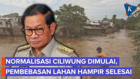 Normalisasi Kali Ciliwung, Pramono Klaim Pembebasan Lahan Hampir Rampung