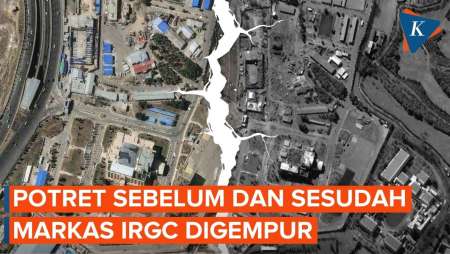 Citra Satelit Markas IRGC Sebelum Dan Sesudah Digempur AS-Israel