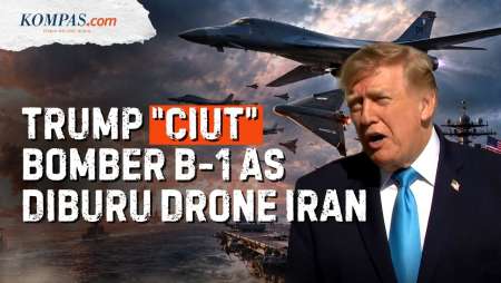 Trump "Ciut" Saat Bomber B-1 AS Diburu Drone Iran