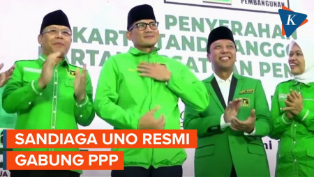 Terima Jaket dan Kartu Tanda Anggota, Sandiaga Uno Resmi Gabung…