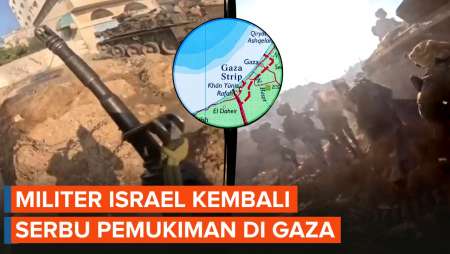 Detik-detik Militer Israel Serbu Pemukiman Warga di Gaza