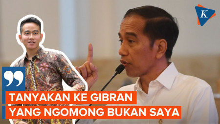 Soal Jagoan Politik, Jokowi Minta Langsung Tanya ke Gibran