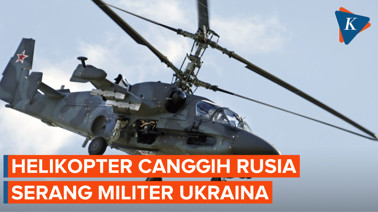 Detik-detik Helikopter Ka-52 Aligator Tembakkan Misil ke Markas Militer Ukraina