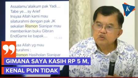 Tunjukkan Chat Rismon Minta Bertemu, JK: Saya Tolak, Saya Mau Netral