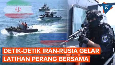 Potret Latihan Militer Terbaru Iran Dan Rusia, Marinir Gelar Simulasi Pencegatan Kapal