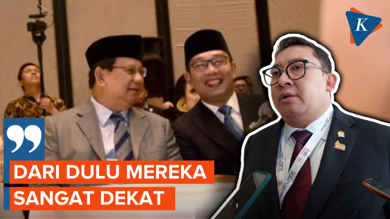 Respons Fadli Zon soal Ridwan Kamil Bertemu Prabowo
