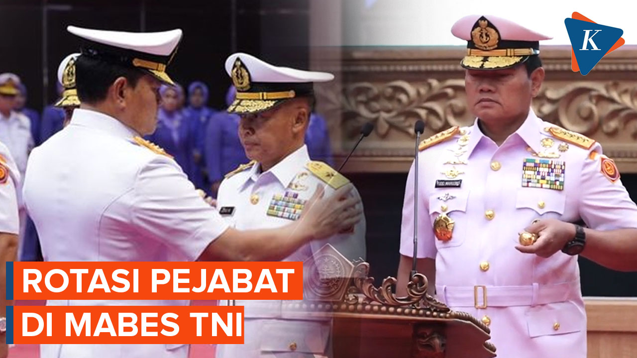 Laksamana Yudo Margono Lantik Tujuh Pejabat Utama Mabes TNI