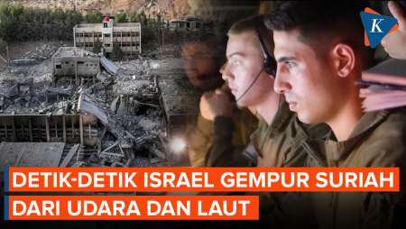 Detik-detik Serangan Besar-besaran Israel ke Suriah