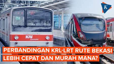 Perbandingan Naik KRL dan LRT Rute Bekasi, Lebih Cepat dan Murah Mana?