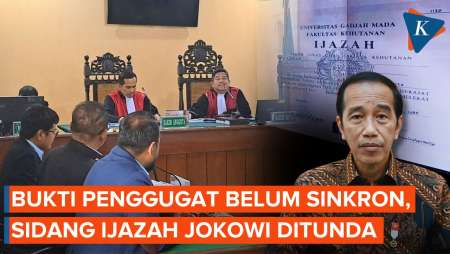 Bukti Penggugat Belum Sinkron, Sidang Pembuktian Surat Gugatan Ijazah Jokowi Ditunda