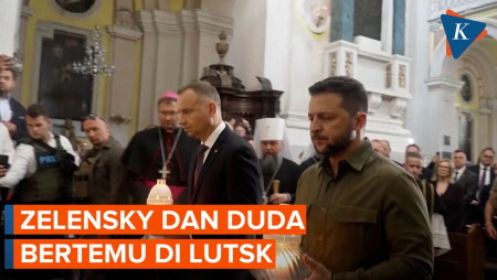 Ini Isi Pertemuan Zelensky dan Presiden Polandia di Lutsk