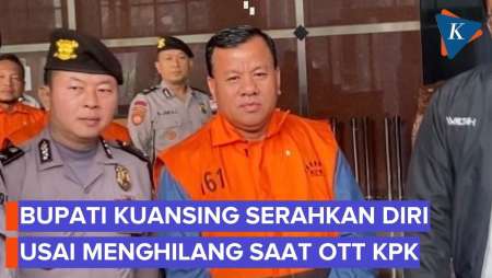 Bupati Kuansing Serahkan Diri Ke KPK Usai Menghilang, Kini Minta Doa