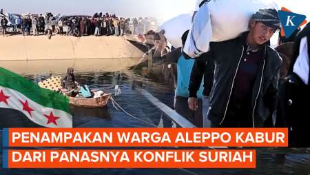 Suriah Membara, Penampakan Warga Aleppo Melarikan Diri