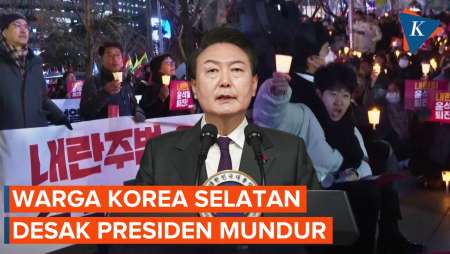 Aksi Warga Korsel di Seoul Tuntut Presiden Yoon Suk Yeol Mundur