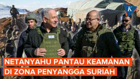 Momen Netanyahu Cek Pasukan Israel di Gunung Hermon di Zona Penyangga Suriah