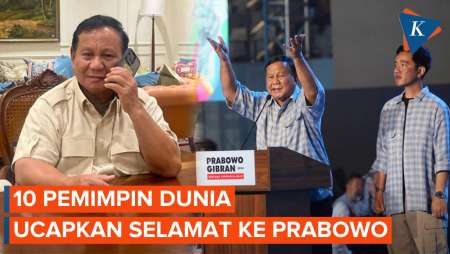 10 Pemimpin Dunia Ucapkan Selamat ke Prabowo Usai Pilpres 2024