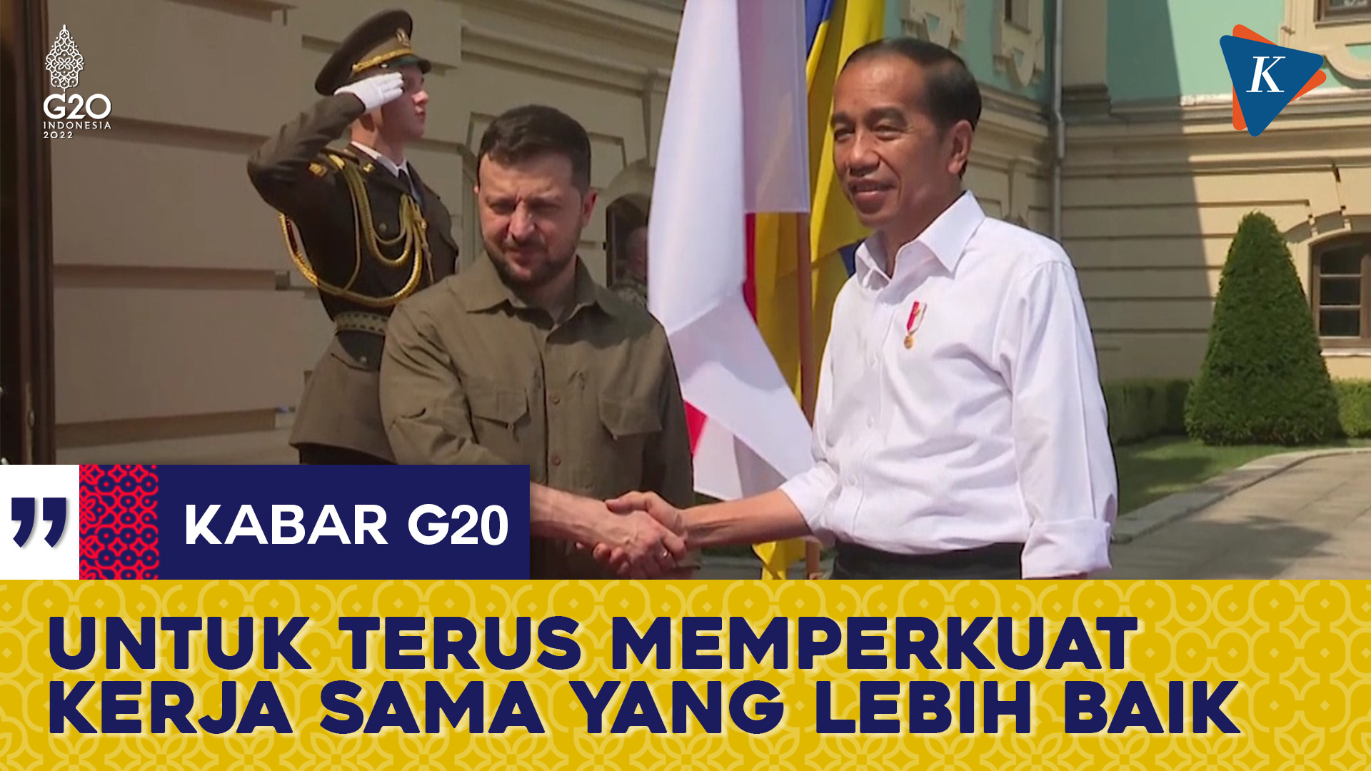 Jokowi Sampaikan Undangan KTT G20 pada Zelensky Untuk Perkokoh Kerja Sama Bilateral