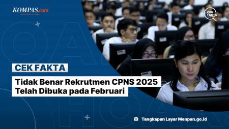 Tidak Benar Rekrutmen CPNS 2025 Telah Dibuka pada Februari