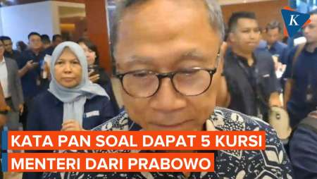 Soal Kabar PAN Dapat 5 Kursi Menteri dari Prabowo, Zulhas: Itu Terserah Presiden