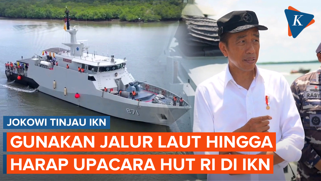 Meninjau IKN, Jokowi Gunakan Jalur Laut