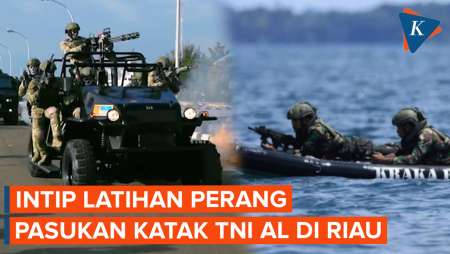 Prajurit Kopaska TNI AL Latihan Perang Laut di Kepulauan Riau