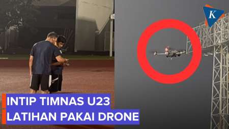 Persiapan Final Piala AFF U23, Latihan Timnas Dibantu Drone