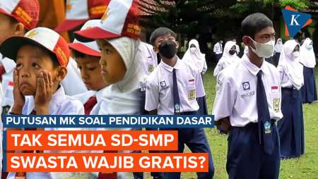 Tidak Semua SD-SMP Swasta Wajib Digratiskan, Ini Pernyataan MK