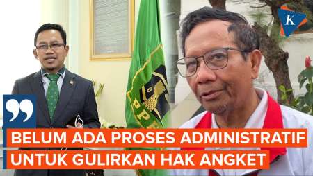 Mahfud Sebut Naskah Akademik Hak Angket Sudah Siap, tapi PPP Klaim Belum Ada Proses