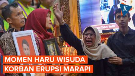 Haru! Orangtua Korban Erupsi Gunung Marapi Wakili Anaknya Saat Wisuda