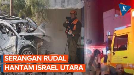 Israel Utara Diguncang Serangan Rudal, 58 Orang Terluka