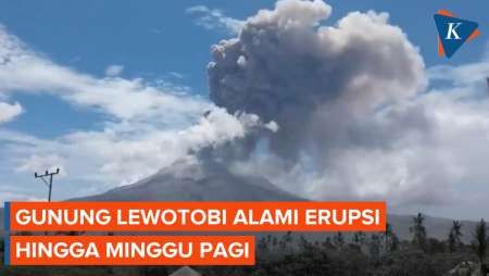 Gunung Lewotobi Laki-laki Masih Terus Meletus, 5 Bandara di NTT Ditutup Sementara