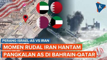 Detik-detik Iran Rudal Pangkalan Militer AS Di Bahrain Hingga Qatar