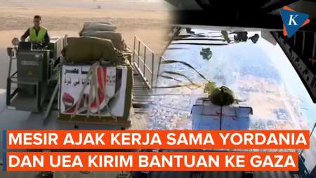 Angkatan Bersenjata Mesir Gandeng Yordania dan UEA Kirim Bantuan Udara ke Gaza