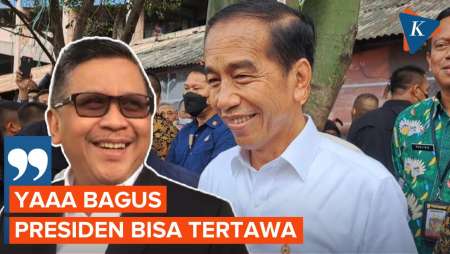 Hasto Balik Tertawa Tanggapi Jokowi yang Ogah Beri Komentar soal…