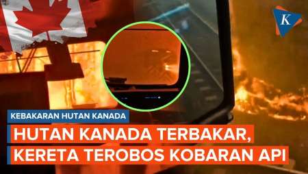 Dahsyatnya Kebakaran Hutan Di Kanada, Jalur Kereta Dikepung "Si Jago Merah"