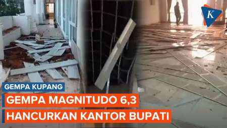 Dampak Gempa Kupang, Kantor Bupati Porak-poranda