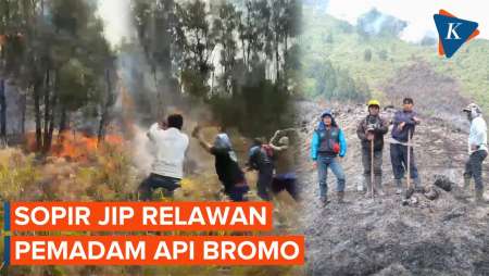 Sepekan Tak Bekerja, Para Sopir Jip Jadi Relawan Pemadam Api di Bromo