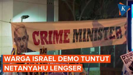 Pengunjuk Rasa di Tel Aviv Desak Netanyahu Mundur