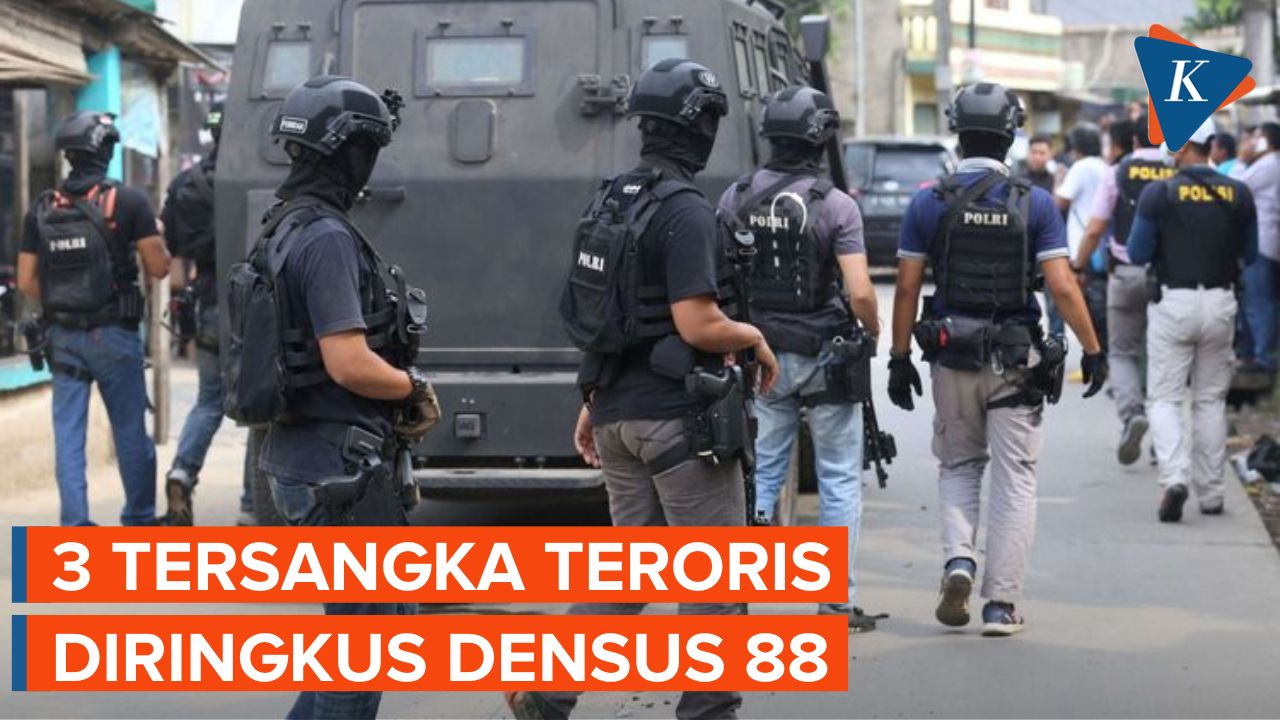 Densus 88 Tangkap Tiga Tersangka Teroris di Jakarta dan Tangerang Selatan